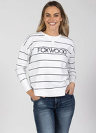 Simplified classic stripe sweatshirt
