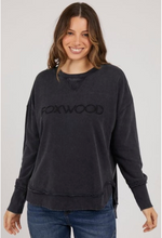 Load image into Gallery viewer, Simplified washed navy sweatshirt
