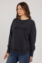 Load image into Gallery viewer, Simplified washed navy sweatshirt
