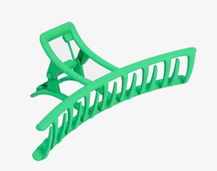 Metal claw clip green