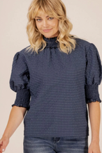 Load image into Gallery viewer, Bonnie top navy blue
