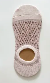 Pink crochet sock