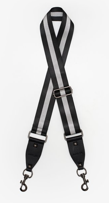 Black & silver bag strap