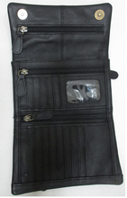 Load image into Gallery viewer, Stockholm leather wallet black
