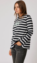 Load image into Gallery viewer, Lola long sleeve top - black and white
