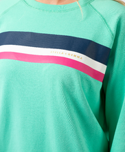 Load image into Gallery viewer, Classic sweater spearmint w stripes
