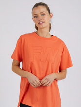 Load image into Gallery viewer, Embroidery tee orange
