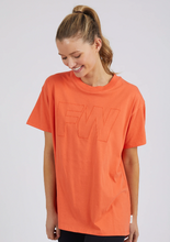 Load image into Gallery viewer, Embroidery tee orange
