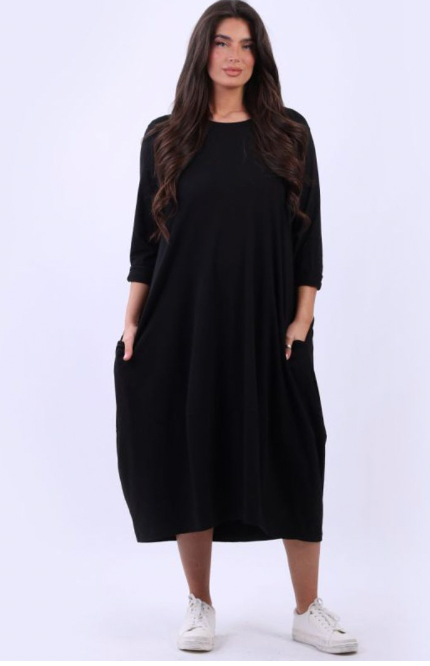 Wallace dress cotton black