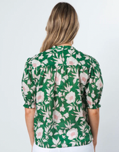 Load image into Gallery viewer, Bex blouse vintage green floral
