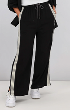 Load image into Gallery viewer, Black pant with stripe
