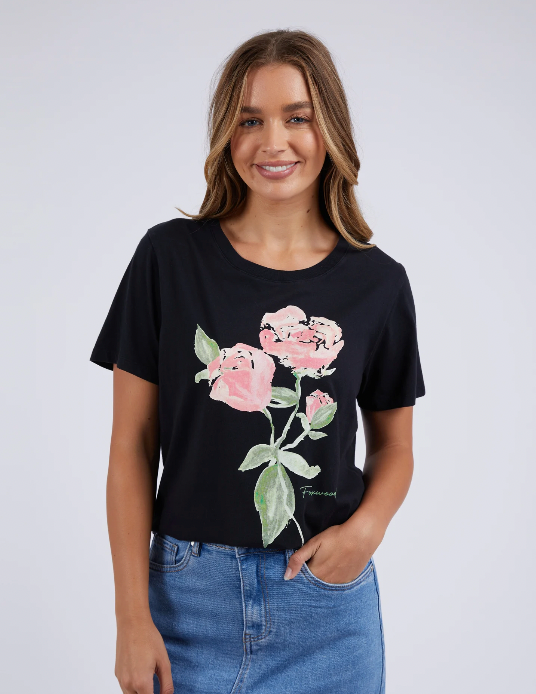 Bloom tee black