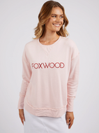 Simplified crew pale pink metallic