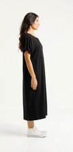 Load image into Gallery viewer, Nevaeh midi dress black
