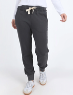 Simplified track pant coal