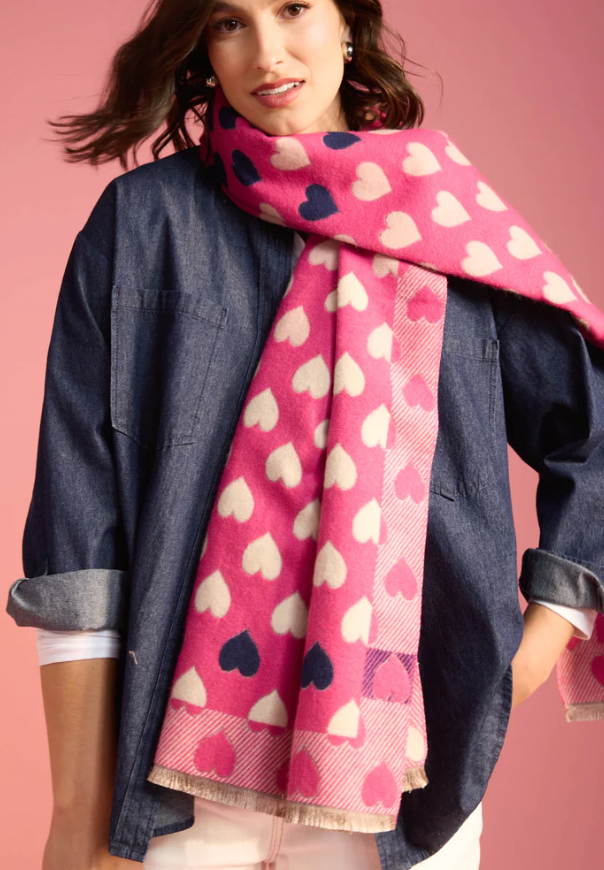 Delphi scarf pink