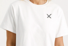 Load image into Gallery viewer, Chris tee white w shadow X
