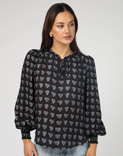 Load image into Gallery viewer, Matilda blouse dark heart
