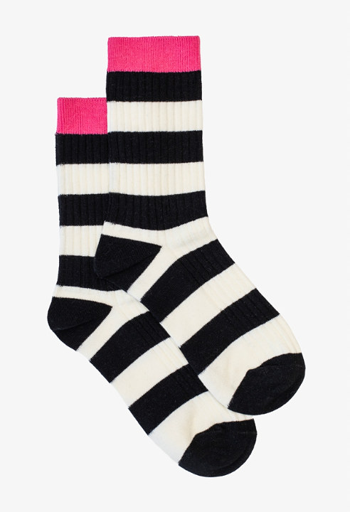 Pink top Stripe sock