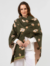 Load image into Gallery viewer, Green floral wrap
