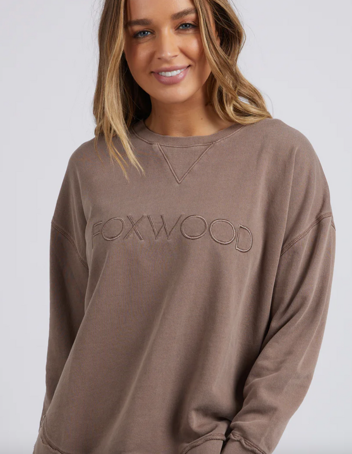 Simplified crew chocolate brown