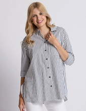 Load image into Gallery viewer, Estella shirt black and white stripe
