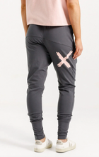 Load image into Gallery viewer, Apartment pants graphite w blossom X

