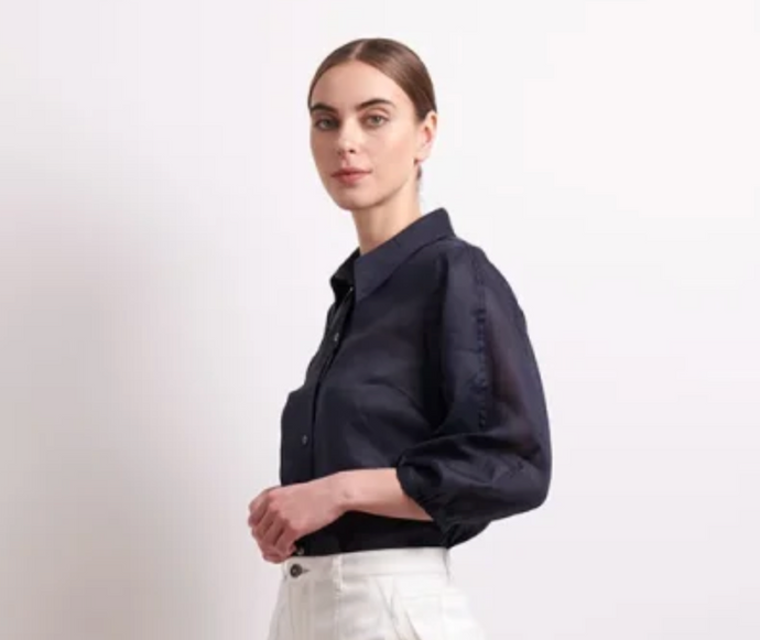 Pin tuck shirt ink