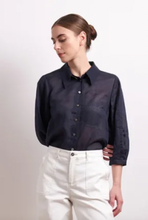 Load image into Gallery viewer, Pin tuck shirt ink
