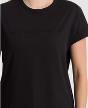 Load image into Gallery viewer, Soho cuff crew embroidered logo black
