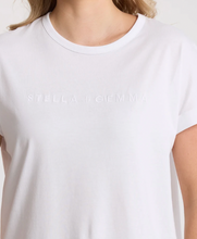Load image into Gallery viewer, Soho cuff crew white embroidered logo white
