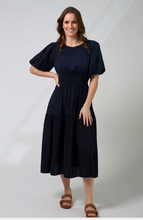 Load image into Gallery viewer, Sabrina dress navy

