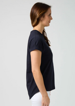 Load image into Gallery viewer, Soho cuff tee deep navy
