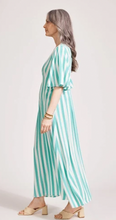 Load image into Gallery viewer, Treville stripe maxi dress aqua
