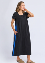 Load image into Gallery viewer, Recovery dress black w blue
