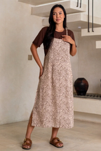 Load image into Gallery viewer, Apron dress beige pebble
