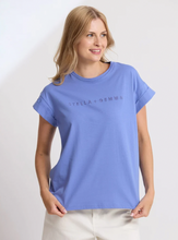 Load image into Gallery viewer, Cuff tee cornflower
