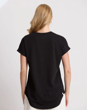 Load image into Gallery viewer, Soho cuff tee v tee black
