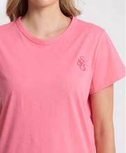 Load image into Gallery viewer, Classic tee raspberry embroidered SG
