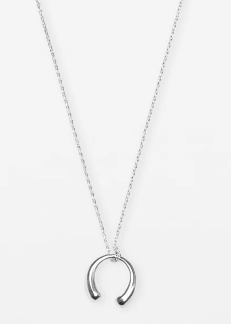 Horse show silver necklace