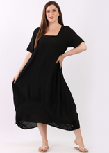 Load image into Gallery viewer, Ava dip dress black

