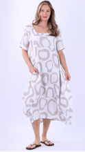 Load image into Gallery viewer, Sawyer linen circle dress white
