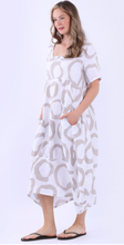 Load image into Gallery viewer, Sawyer linen circle dress white
