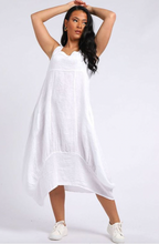 Load image into Gallery viewer, Gabriella linen dress white
