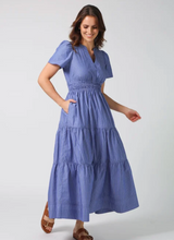 Load image into Gallery viewer, Vittoria dress aegan stripe
