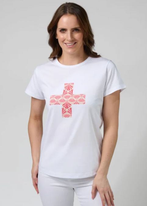 Classic tee white strawberry