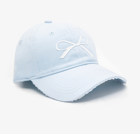 Bow belle cap - periwinkle