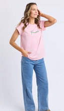 Load image into Gallery viewer, Signature contrast tee pink
