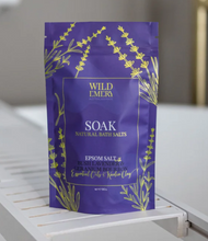 Load image into Gallery viewer, Wild emery natural bath salt 70g
