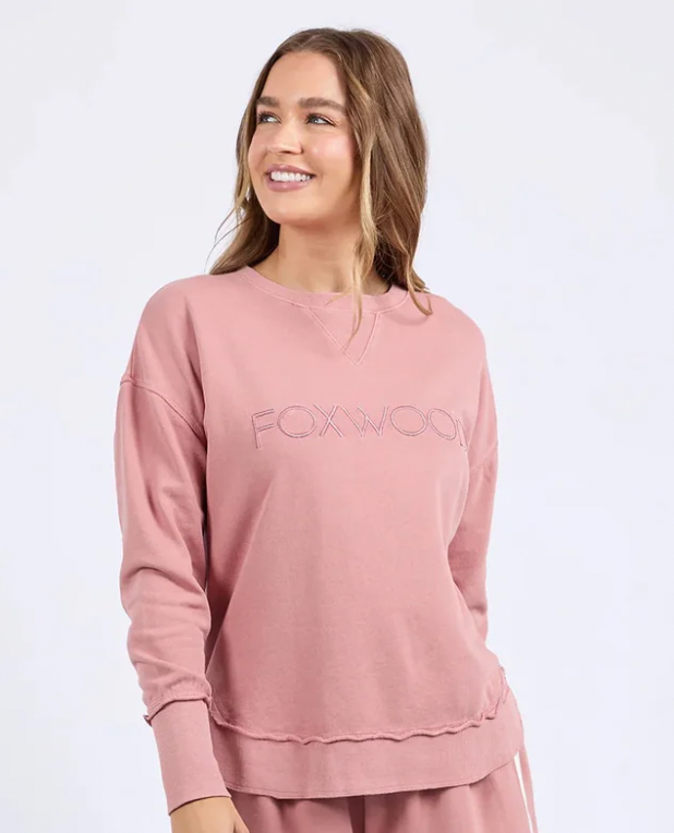 Simplified dusty rose crew